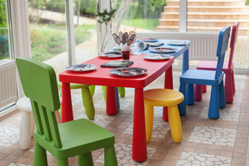 children's dining room interior