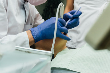 the dentist's equipment, instruments for dental treatment, denti