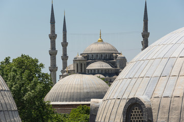 Hagia Sophia and Sultan Ahmet Mosque in Instanbul