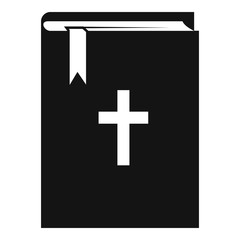 Fototapeta premium Bible icon. Simple illustration of bible vector icon for web