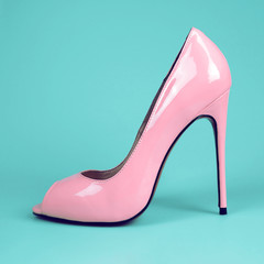fashion female pink shoes