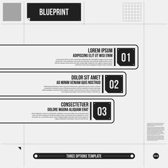 Vector chart template in draft style. EPS10