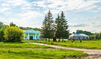 Typical rural houses in Kursk region, Russia