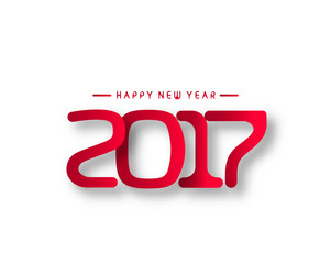 Happy new year 2017 - New Year Holiday design elements for holiday cards, for decorations Vector Illustration background