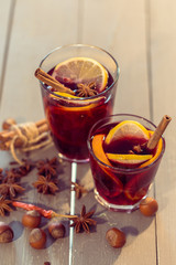 glass of mulled wine