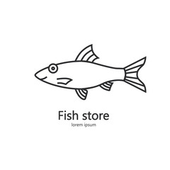 Clean and simple illustration of a salmon.