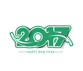 Happy new year 2017 Holiday Vector