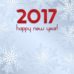 Naklejka na ściany i meble New 2017 Year Grey Background