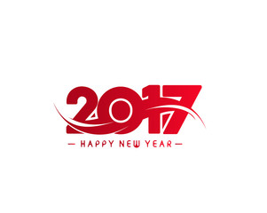 Happy new year 2017 Holiday Vector