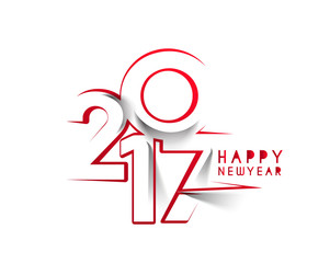 Happy new year 2017 Holiday Vector