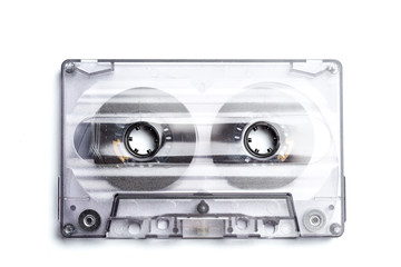 Obraz premium vintage cassette tape isolated white background