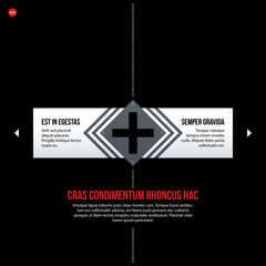 Futuristic corporate web design template. Useful for presentations or advertising.