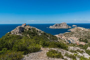 Small House at Sormiou Calanque Mediterranean Coast, France.
