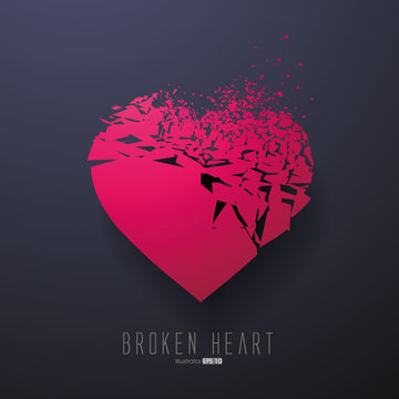Broken Heart,Vector Graphics