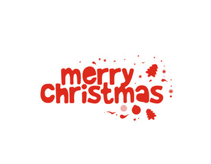 Christmas card text design vector background