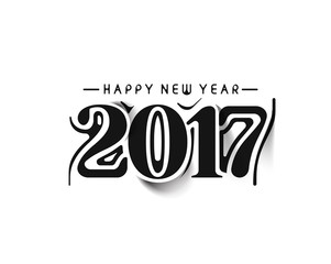 Happy new year 2017 - New Year Holiday Design Elements