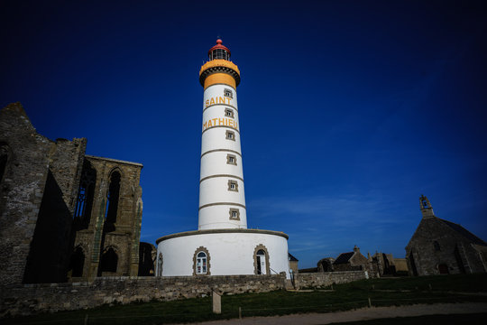 F, Bretagne, Finistère, Leuchtturm Saint-Mathieu