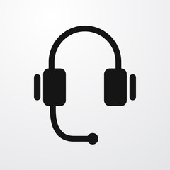 headphones icon illustration
