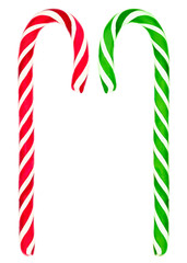 Obraz premium christmas candy cane isolated
