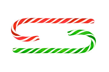 christmas candy cane isolated