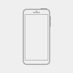 smartphone icon , vector illustration business concept isolated