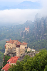Obraz premium Monastery Roussanov, Meteora , Greece