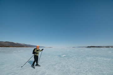 Norwegian hiking skates.