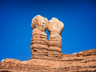 Twin Rocks in Bluff City, Utah
