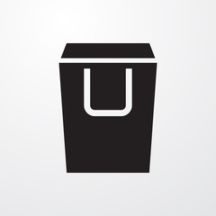 shopping bag icon illustration