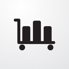 luggage icon illustration