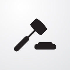 auction hummer icon illustration