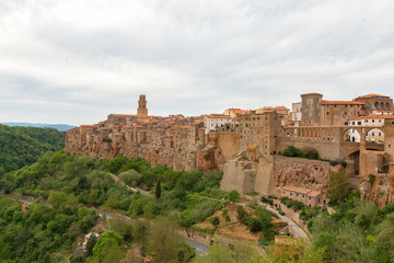 Fototapeta na wymiar Pitigliano charming medieval town