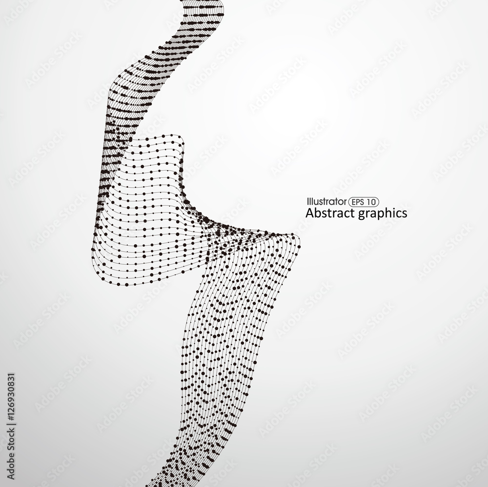 Poster point flow line pattern composed of.