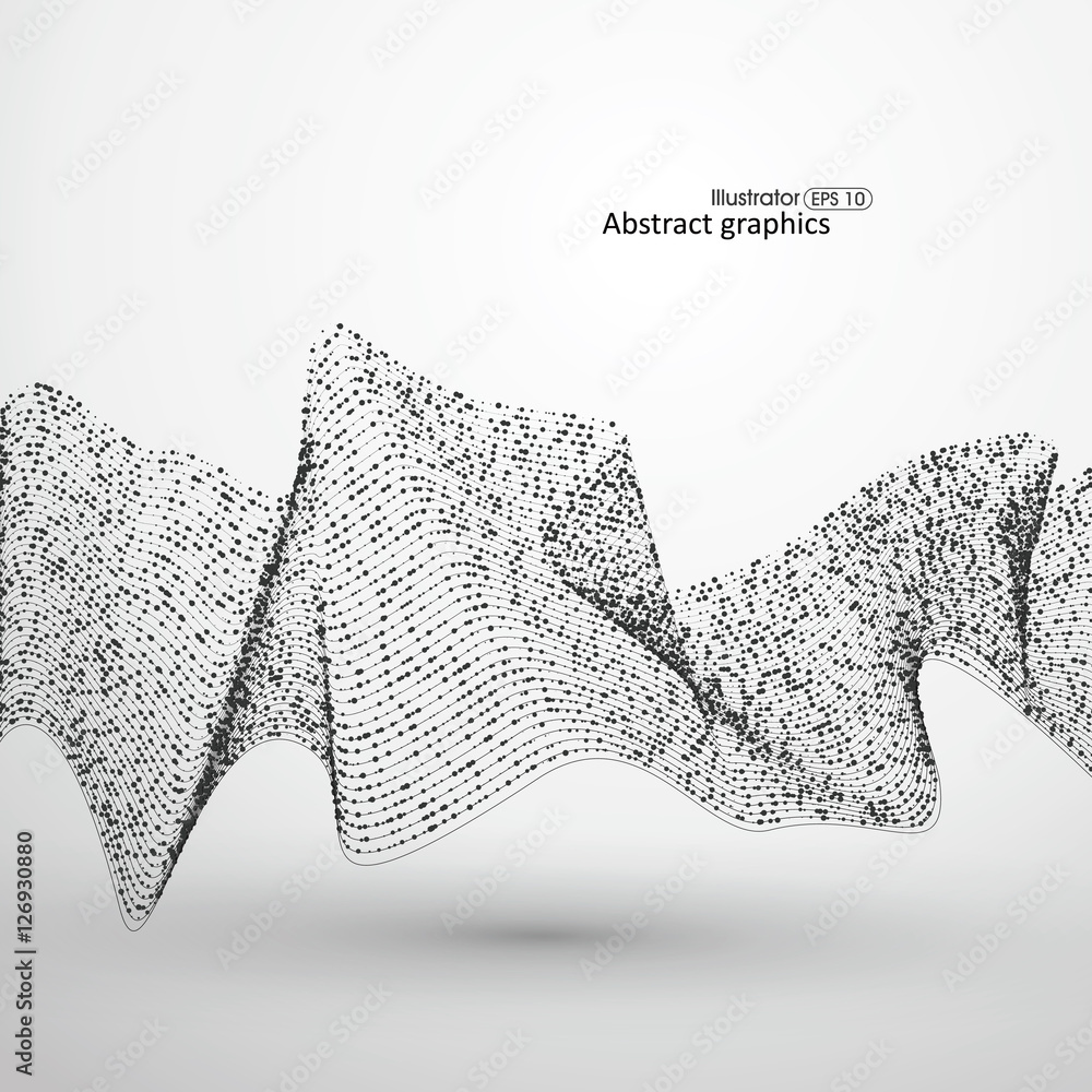 Poster point flow line pattern composed of.