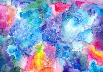 Watercolor multicolored bright texture