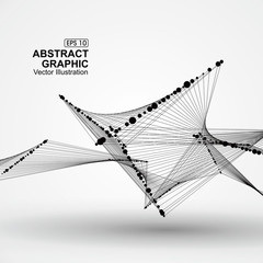 Point flow line pattern composed of.