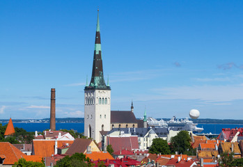 Fototapeta premium City landscape in Tallinn