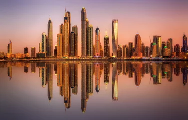 Rolgordijnen Dubai Marina bay, UAE © boule1301