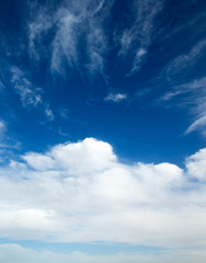 blue sky with cloud