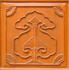 Background and texture with Decorative wooden shutters