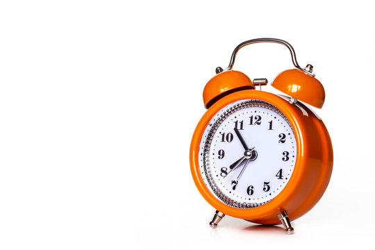 Orange alarm clock