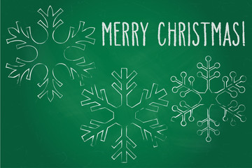 Snowflake and Merry Christmas