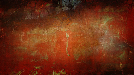 Abstract Orange Brown Background With Crackles