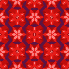 retro redgeometric seamless pattern
