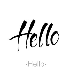 hello handdraw lettering