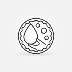 Blood donation outline badge