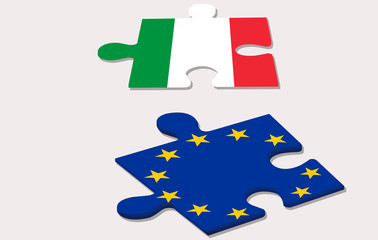 two piece of puzzle and constitutional referendum in italy