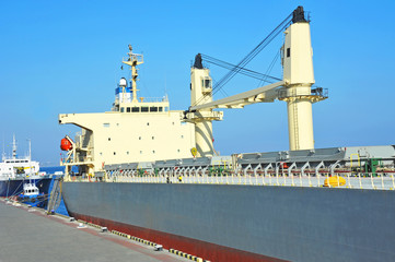 Fototapeta premium Bulk carrier ship