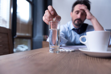 Selective focus of a small sedative pill