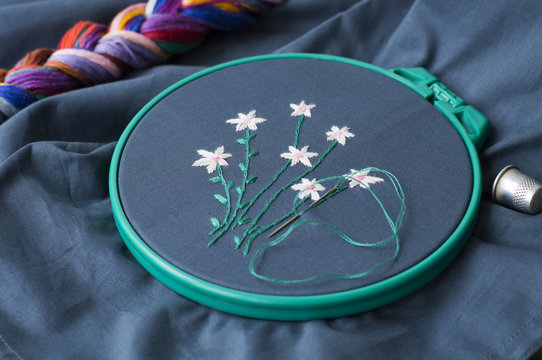 Embroidery stitch, needlework